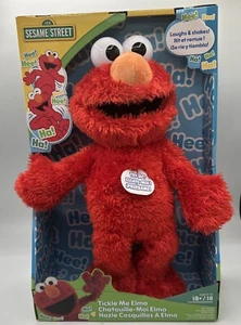 Sesame Street Tickle Me Elmo 13.5-inch Plush Doll-Laughs-Wiggles-& Giggles-New - Picture 1 of 18