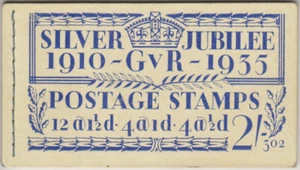 GEORGE V SILVER JUBILEE BOOKLET BB16 ED 302 WITH 1d CYLINDER + VARIETY - Picture 1 of 4
