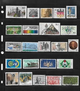Deutschland Briefmarken: 1987 Commems #1496/1543; kompletter Satz 23 verschiedene, gebraucht - Bild 1 von 1
