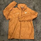 Columbia Texas Longhorns Rain Jacket Hooded Lined Mens Large Burnt Orange UT