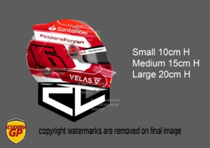 x2 Calcomanías Vinilo Casco Charles Leclerc CL Ferrari F1 - Scuderia GP - Imagen 1 de 6