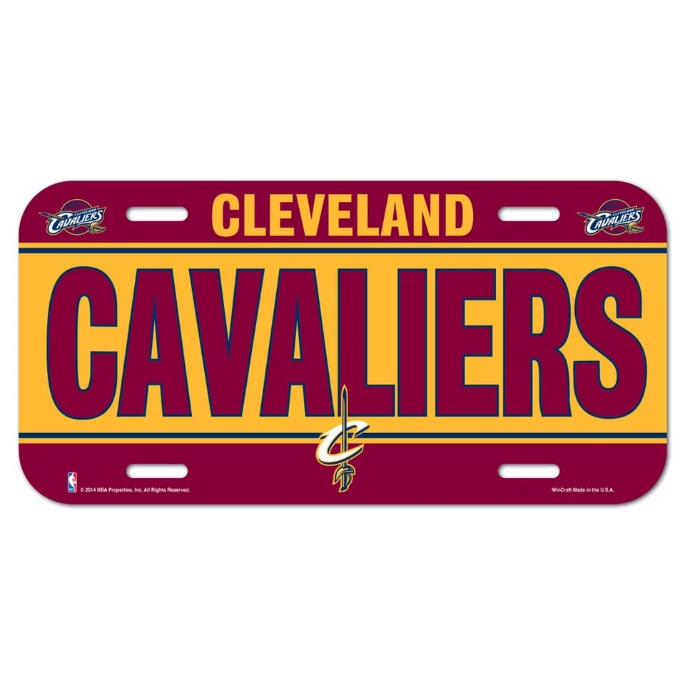 CLEVELAND CAVALIERS 6"x12" OFFICIAL LOGO LICENSE PLATE CAR BRAND NEW WINCRAFT - Image 1 of 1