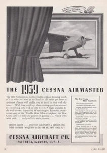 1939 Cessna Airmaster Aircraft ad 12/20/2022c - Picture 1 of 1
