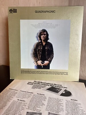 Kris Kristofferson The Silver Tongue Devil and I LP ZQ30679 Quadraphonic - Image 1 of 4
