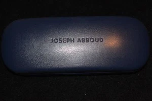 Joseph ABBOUD klassisches Brillenetui Hartschale dunkel halbflach braun 8,99 $ niedrig $$ - Bild 1 von 2