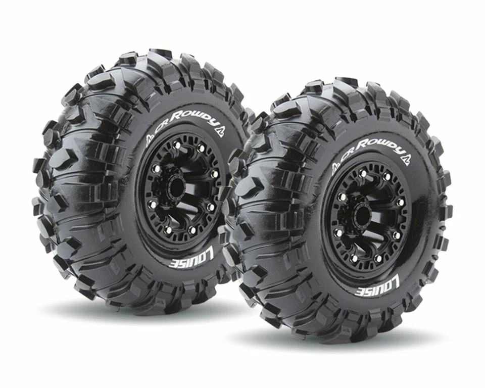 LOUISE CR-ROWDY Reifen 2.2 supersoft auf schwarzer Felge 12mm LOUT3238VB  - Bild 1 von 1