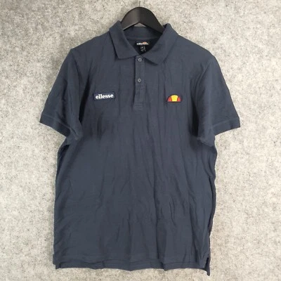 Ellesse Shirt Mens Extra Large Blue Polo Short Sleeve Collared Casual 10825 - Immagine 1 di 4