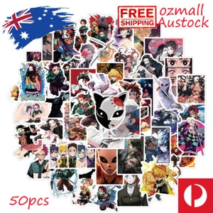 50pcs Demon Slayer 4 Anime Stickers Decal Vinyl Car Kids Skateboard Waterproof - Picture 1 of 3
