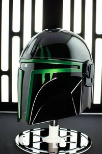 Wearable Star Wars Mandalorian Helmet Mask Black Series Cosplay Costume Steel - Picture 1 of 6
