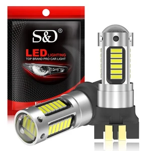 2X Error Free White PW24W PYW24W LED DRL Light Lens Bulb For Audi BMW F30 Series - Picture 1 of 7