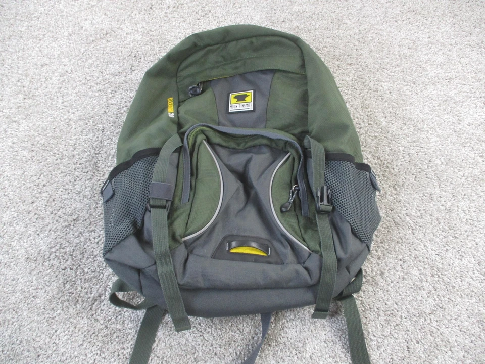 Mountainsmith Hiking Daypack Backpack Green Gray Mesh Pockets Padded Straps - Image 1 of 4