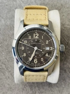 HAMILTON Khaki Field Automatic Brown Men's Automatic Watch 42mm Barton Strap - Picture 1 of 6