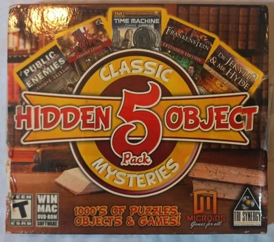 🕹 📀 Hidden Object 5 Pack: Classic Mysteries Windows/Mac, 2012 Great Games Rare - Image 1 of 4