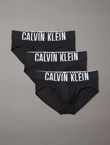 NwT Calvin Klein Men's (SMALL) INTENSE POWER HIP BRIEFS  MICROFIBER  NB3610-001 - Picture 1 of 6