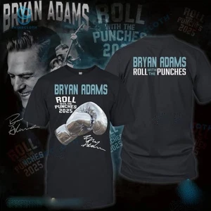 NEW ITEM!!! Bryan Adams Roll With The Punches 2025 T-shirt Fans Gift Size S-4XL - Picture 1 of 5