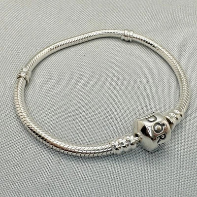 Authentic Moments Pandora 6.3" Bracelet Charm/Bead Silver ALE 925 590702HV-16 - Image 1 of 4