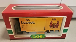 LGB escala G 4034 vagón de mercancías vagón de cerveza "CARDINAL" rareza como nuevo en embalaje original - Imagen 1 de 6