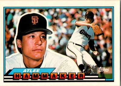 1989 Topps Big Atlee Hammaker San Francisco Giants #21 - Image 1 of 2