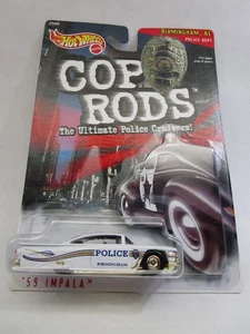 Hot Wheels Cop Rods Series 1 Diecast 1959 Chevy Impala Birmingham Alabama Police - Bild 1 von 2