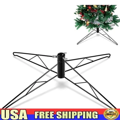 Metal Christmas Tree Stand Adjustable Artificial Trees Festive Decoration New - Image 1 of 4