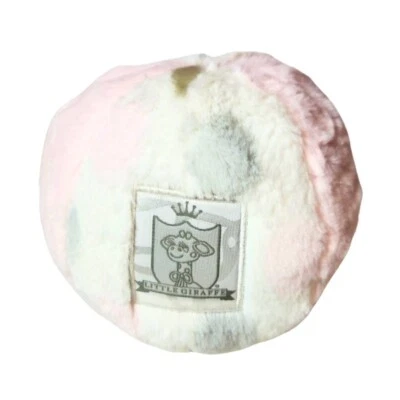 Little Giraffe Luxe Dot bola de pelúcia carrilhão brinquedo macio para bebê presente rosa branco - Imagem 1 de 4
