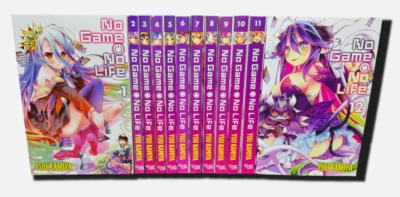 No Game No Life Light Novel Volumes 1-12 Complete Set BRANDNEU English Official