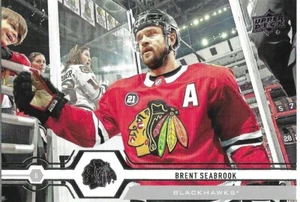 19-20 2019-2020 cubierta superior Brent Seabrook #113-Blackhawks - Imagen 1 de 1