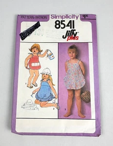 1978 Simplicity 8541 Jiffy Cut Sewing Pattern Child Pullover Sundress Size 5 Vtg - Picture 1 of 5