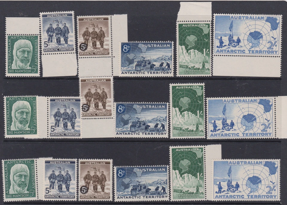 1957 - 1961 AAT Australian Australia Territory 3 Sets Mint - Image 1 of 1