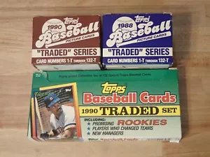 Lot 0 of (3) Topps Traded Sets 1988 & (2) 1990 NEW - Bild 1 von 2