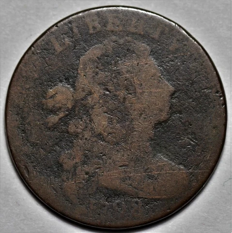 1798 Draped Bust Large Cent - Rotated Die - US 1c Copper Penny Coin - L37 Cover