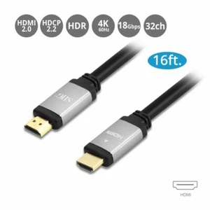 SIIG 4K High Speed HDMI Cable - 16ft (CB-H20V11-S1) - Picture 1 of 6