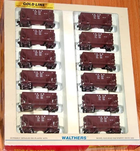 HO WALTHERS 932-40507 GOLD LINE MICHIGAN ORE CARS 12-PK CNW 118601-118799 SERIES - Picture 1 of 1