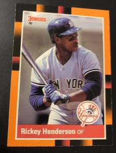 1988 Donruss Baseballs Best Henderson Near Mint+ #76