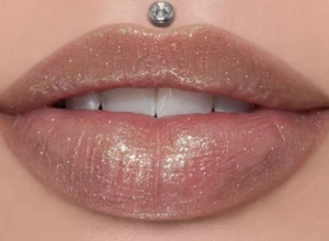 Jeffree Star Cosmetics The Lip Gloss Beaded Glass Glitter Shimmer Gold New - Picture 1 of 8