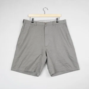 Haggar Shorts Mens W36 Green Chino Casual Bermuda Golf Casual Elastic Waist B58 - Picture 1 of 8