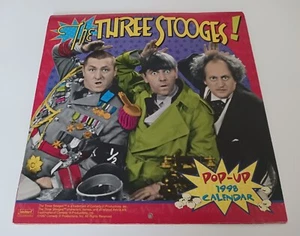 The Three Stooges - Vintage 1998 Pop-up Wall Calendar - Very Good Condition  - Picture 1 of 10