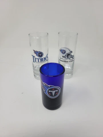 Lot of 3 Tennessee Titans Boelter NFL Gameday 2oz Shot Glass FREE SHIP!! Cover