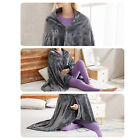 USB Electric Blanket 59*31.5 in Gray Soft Heating Pad Portable Shawls Skirts 10W