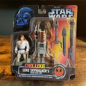 Star Wars Power of The Force - Luke Skywalker's Desert Sport Skiff Figure Set - Picture 1 of 5