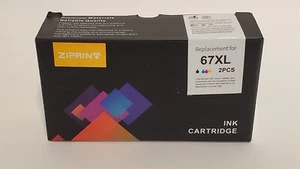 Cartucho de tinta 67 XL HP 67XL DeskJet 2755 2722 Envy 6455 6052, negro y tricolor - Imagen 1 de 2