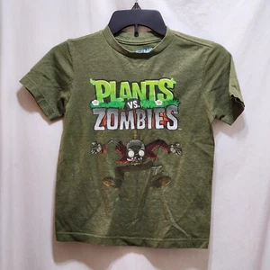 Old Navy Collectabilitees Plants vs Zombies Green T-Shirt Boys Youth Size S 2013 - Picture 1 of 4