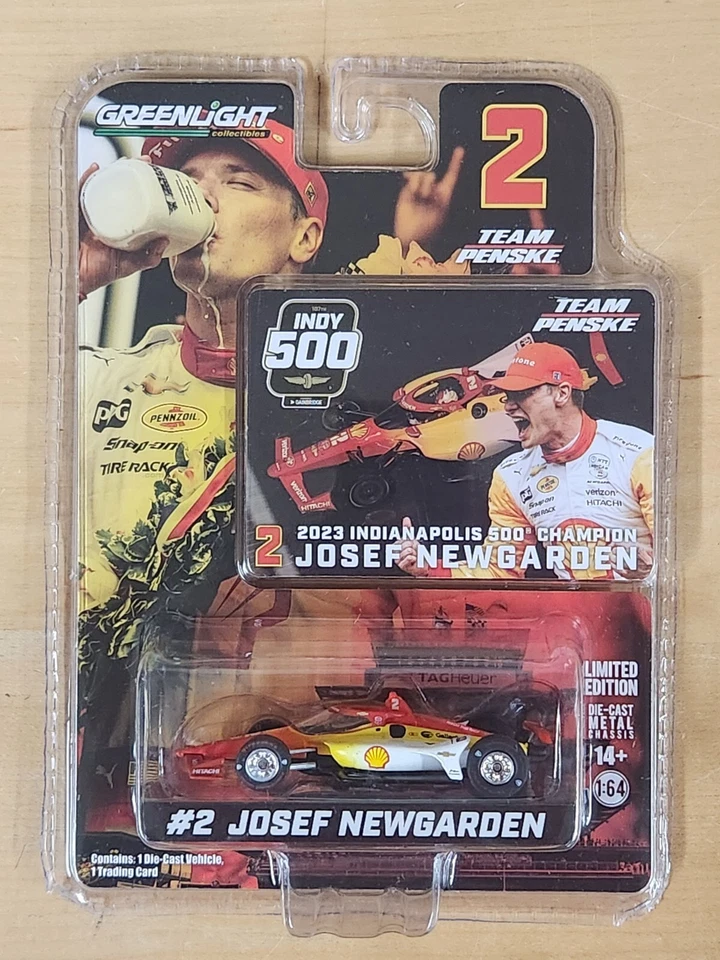 Josef Newgarden Shell Indy 500 Indianápolis 2023 victoria 1/64 Greenlight Indycar Foto 1 de 1