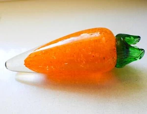 Kosta Boda - RARE OLD PIECE - GLASS CARROT SCULPTURE - Sweden - Picture 1 of 1