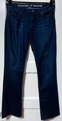 Pantalones de mezclilla Articles of Society para mujer azul oscuro lavado bootcut talla 31 usados en excelente estado Foto 1 de 2