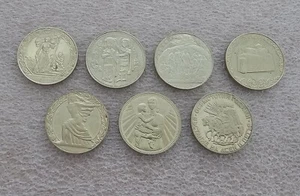 2 Leva 1981 Bulgaria Coin 1300th Anniversary Copper-Nickel Lot of Seven Coins - Picture 1 of 4