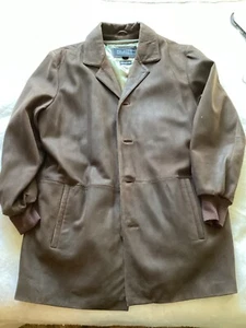 Wilsons Leather Jacket Long Thinsulate Ultra Removable Liner Mens Sz XLT - Picture 1 of 4
