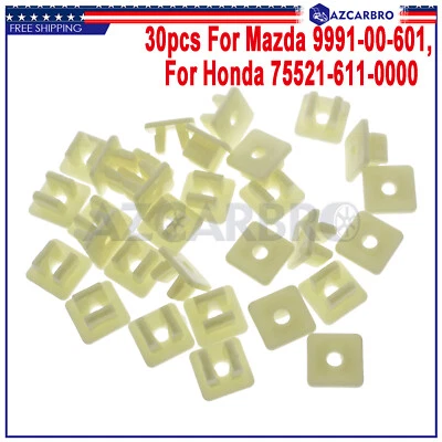 30x Nylon Nut #10 Screw Grommet Clip For Toyota Corona Corolla Pickup For Mazda - Image 1 of 4