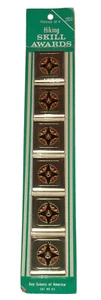 De colección Boy Scout BSA Senderismo Habilidad Premios Cinturón Lazo Insignias 1972-1989 Paquete de 6 - Imagen 1 de 2