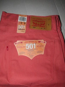 Levi's 501 Original Fit Straight Leg Raw Unwashed Denim Jeans Size 42 x 30 - Picture 1 of 8